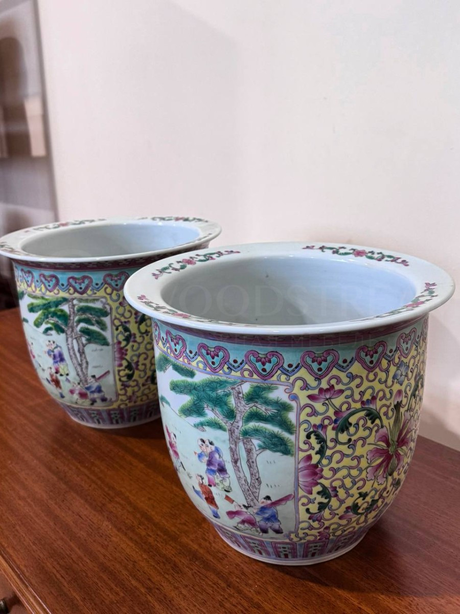 Кашпо/Вазон в стиле шинуазри 2 штуки