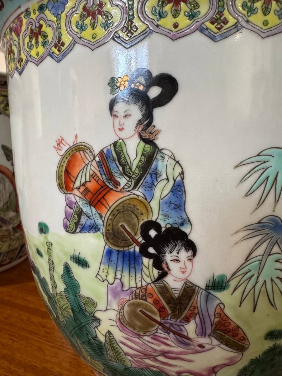 Кашпо/Вазон в стиле шинуазри 2 штуки