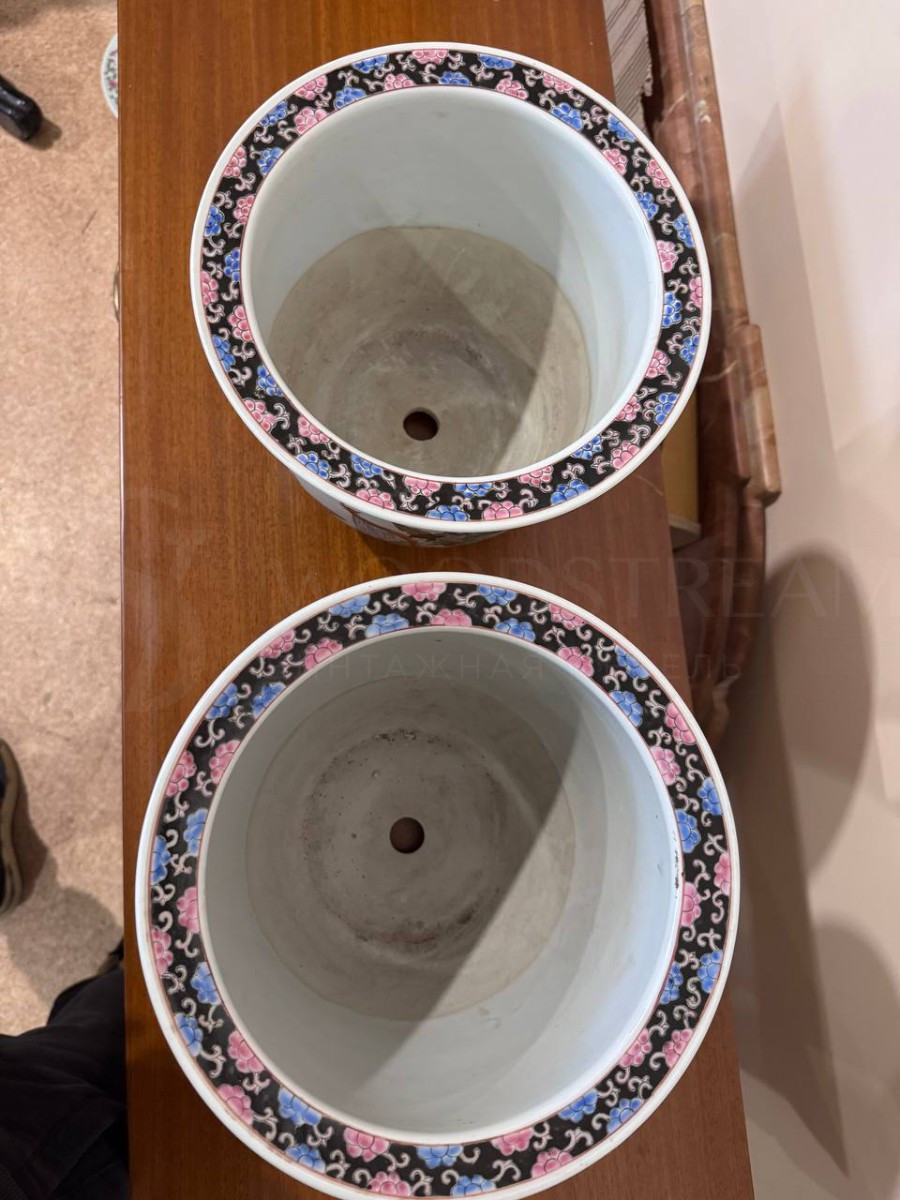 Кашпо/Вазон в стиле шинуазри 2 штуки