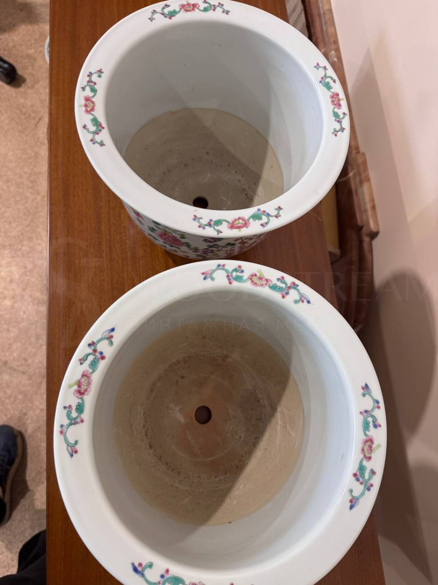 Кашпо/Вазон в стиле шинуазри 2 штуки