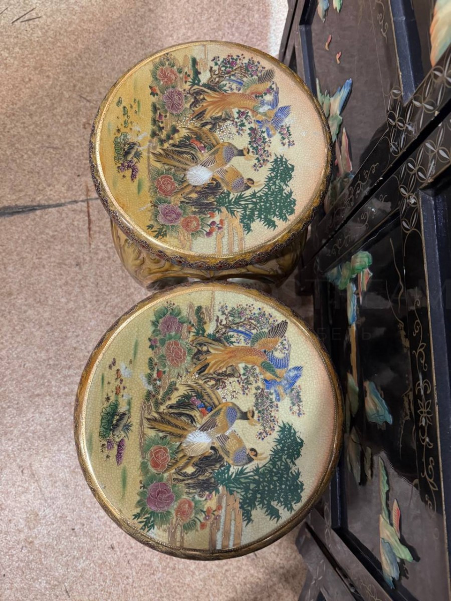 Комплект: Ваза на подставке Сацума 2 штуки