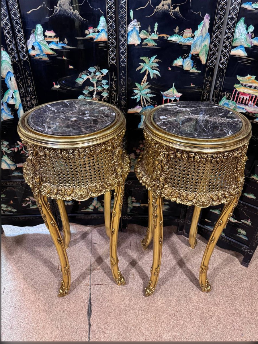 Жардиньерка/Подставка в стиле венецианского барокко 2 штуки