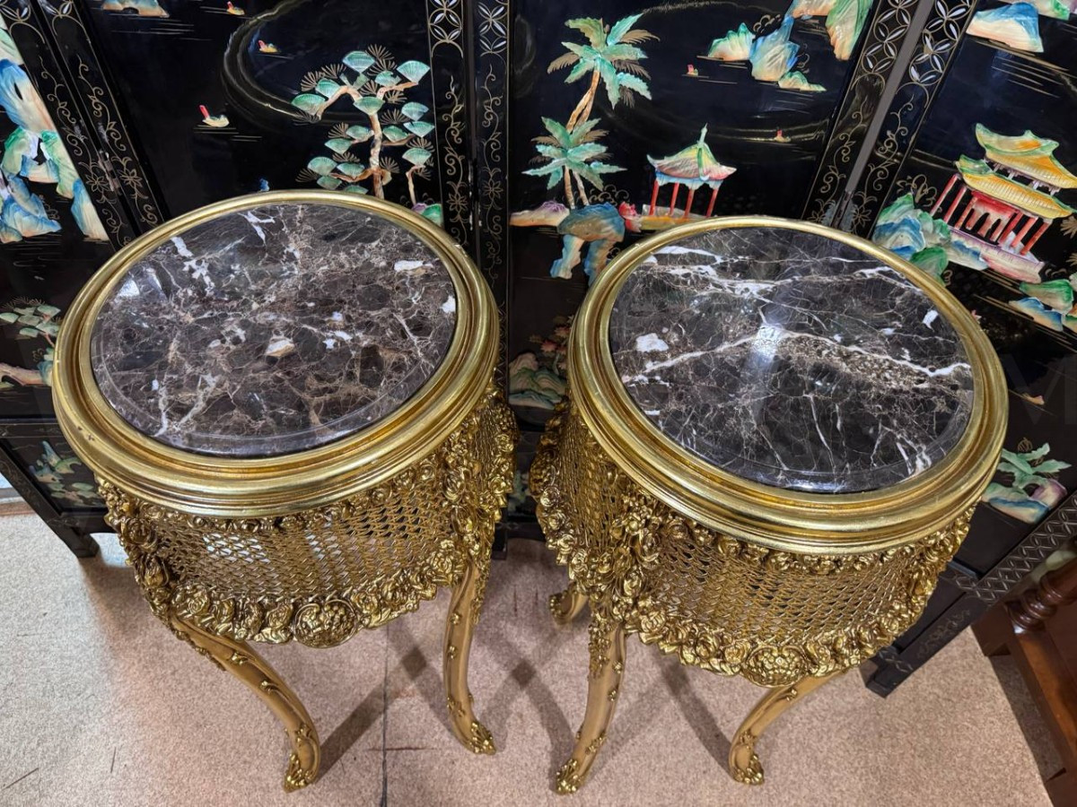 Жардиньерка/Подставка в стиле венецианского барокко 2 штуки