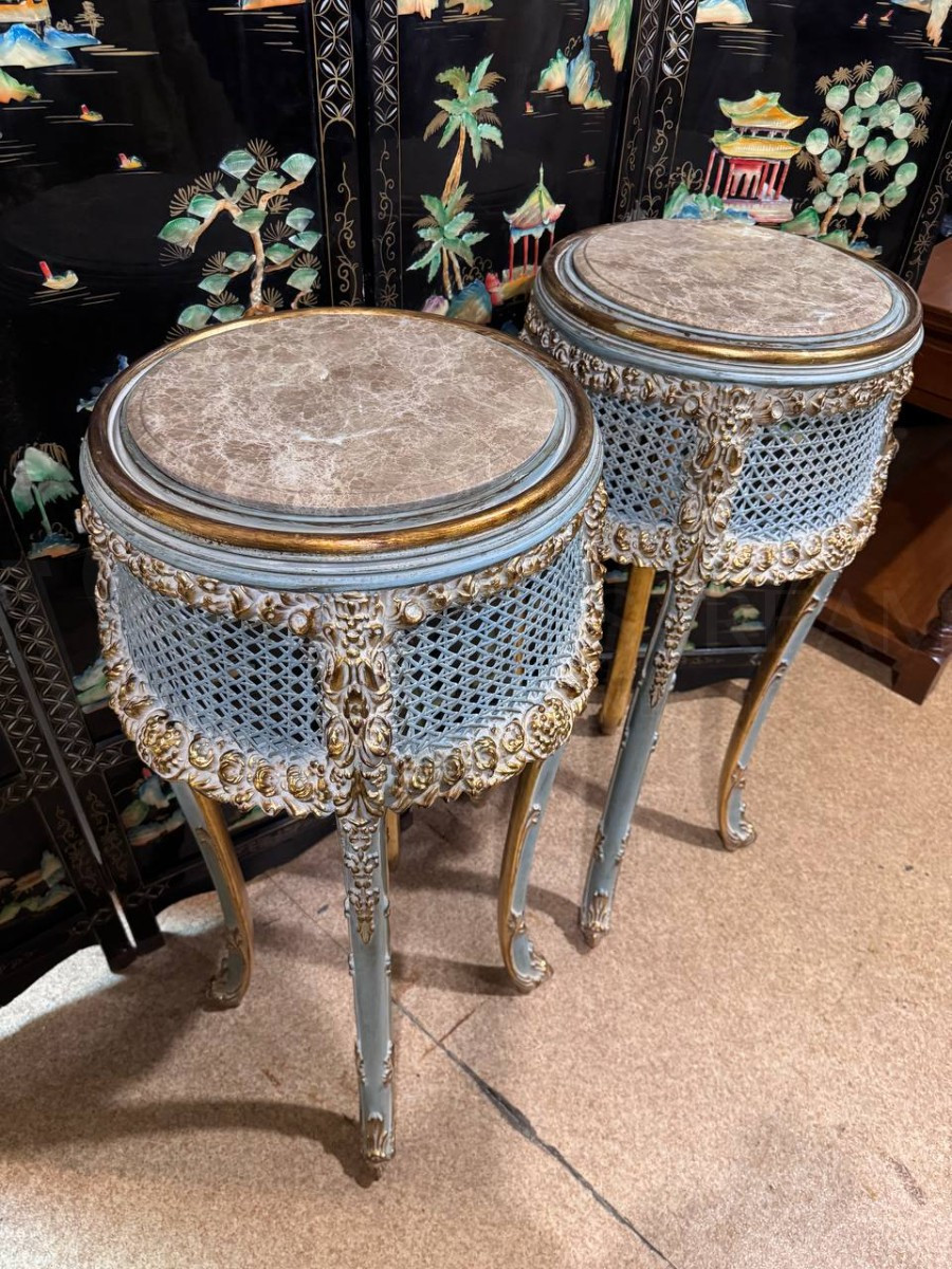 Жардиньерка/Подставка в стиле венецианского барокко 2 штуки