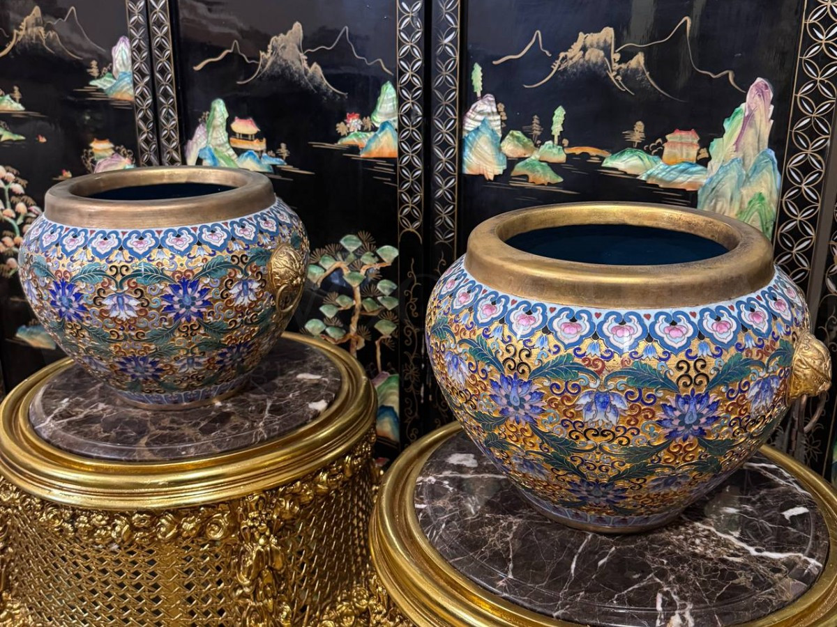 Кашпо/Вазон Клуазоне 2 штуки