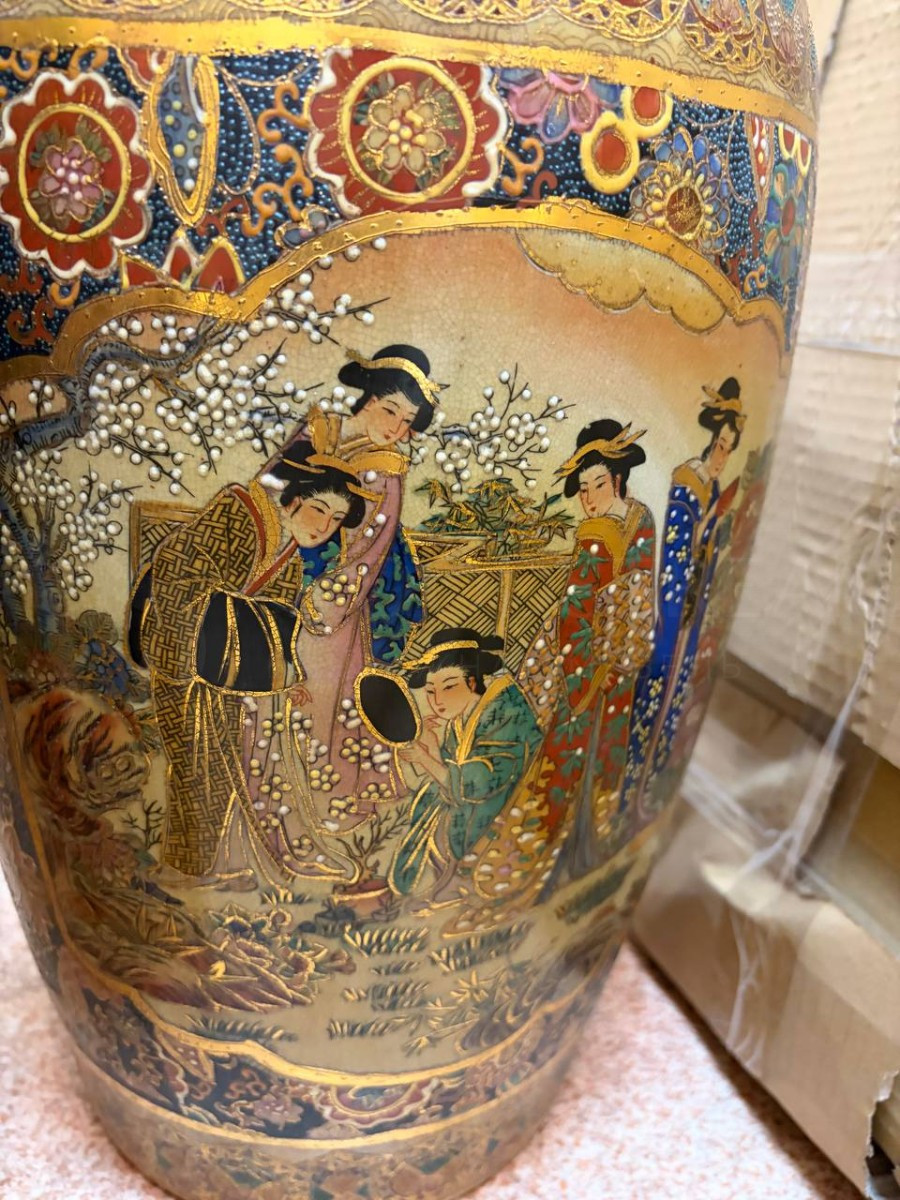 Комплект: Ваза на подставке Сацума 2 штуки