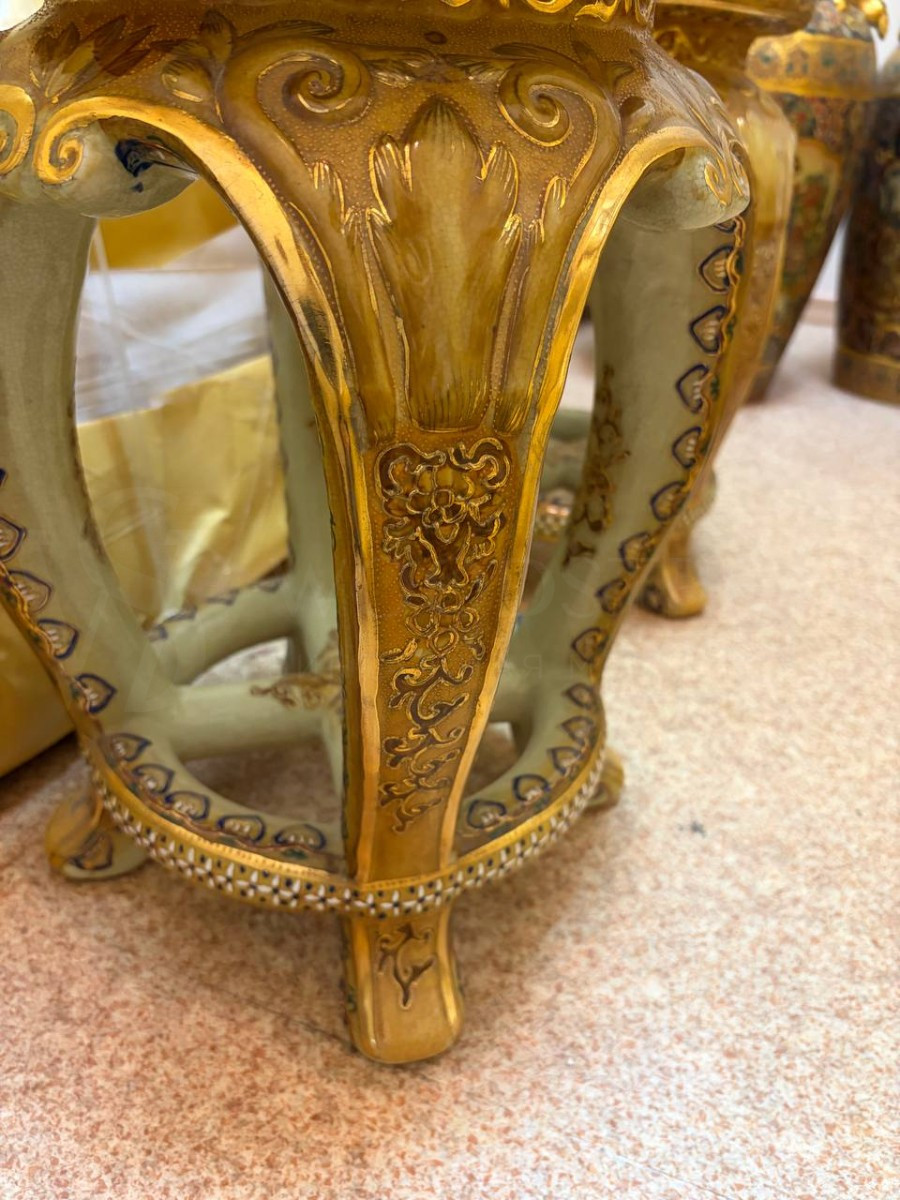 Комплект: Ваза на подставке Сацума 2 штуки