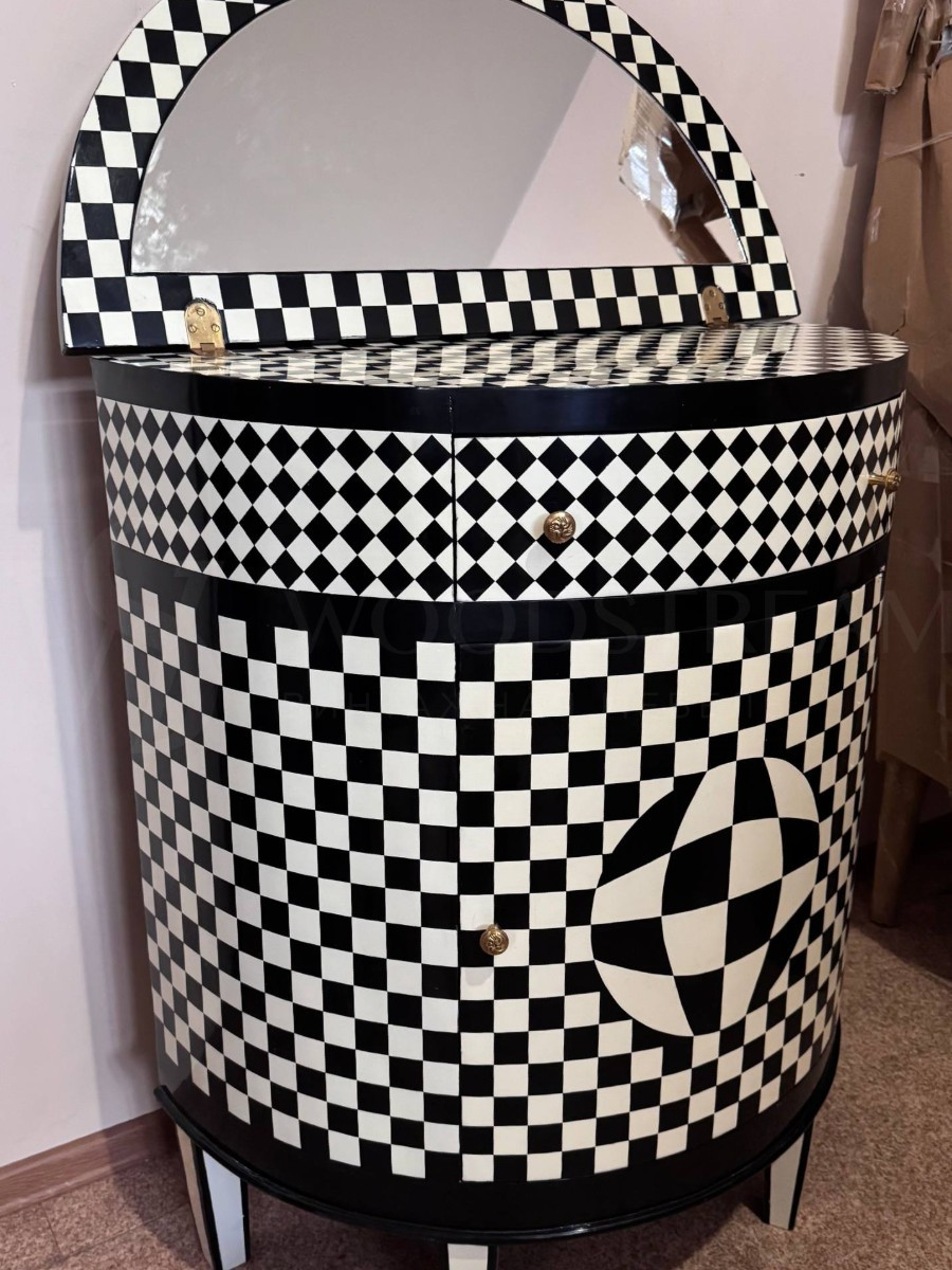 Трюмо/Комод/Тумба с зеркало в стиле Маккензи Чайлдс