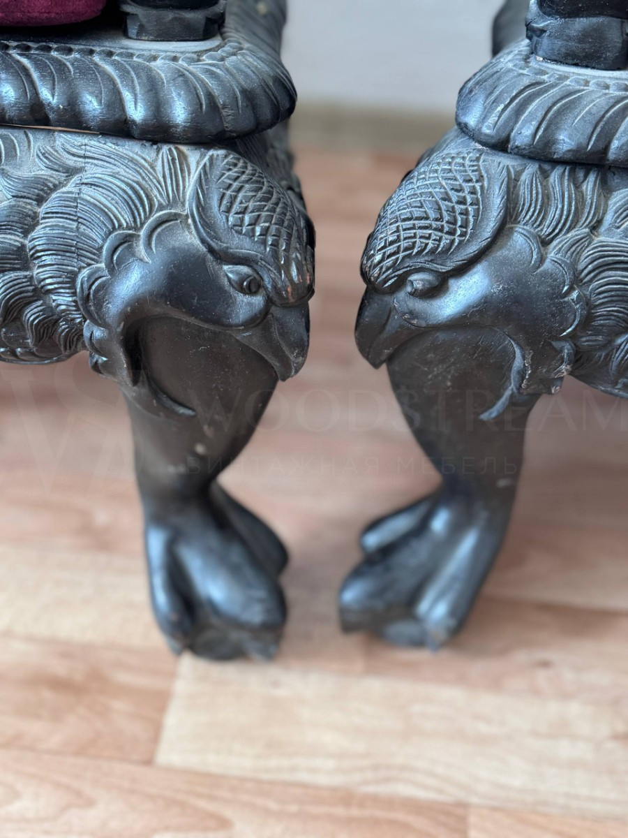 Кресло в англо-индийском стиле 2 штуки