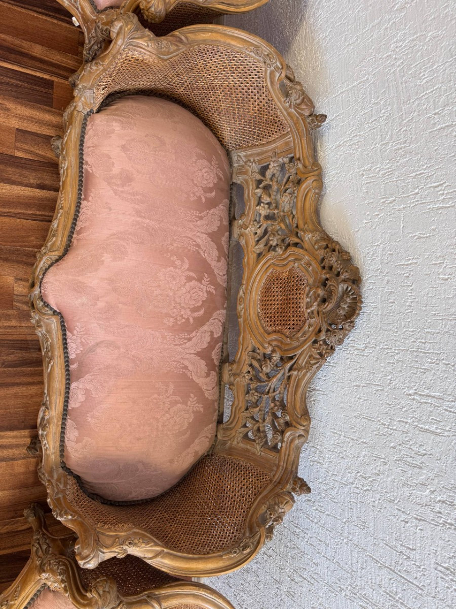 Комплект мягкой мебели для гостиной в стиле венецианского барокко