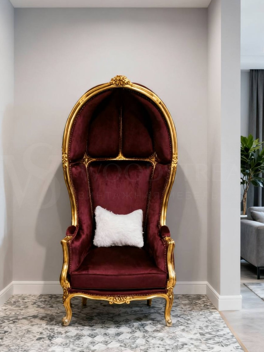 Кресло с капюшоном в стиле Людовика XV