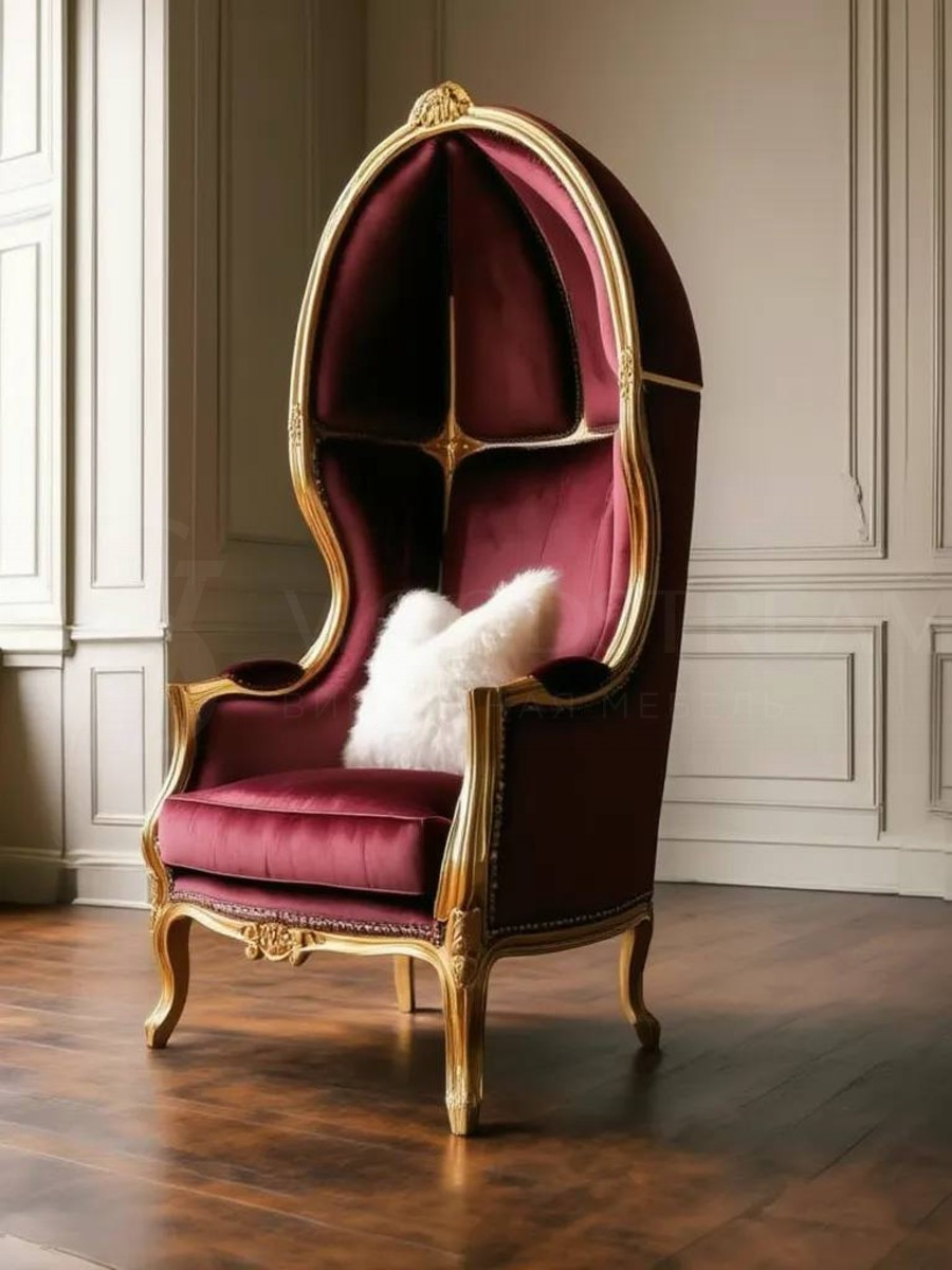Кресло с капюшоном в стиле Людовика XV