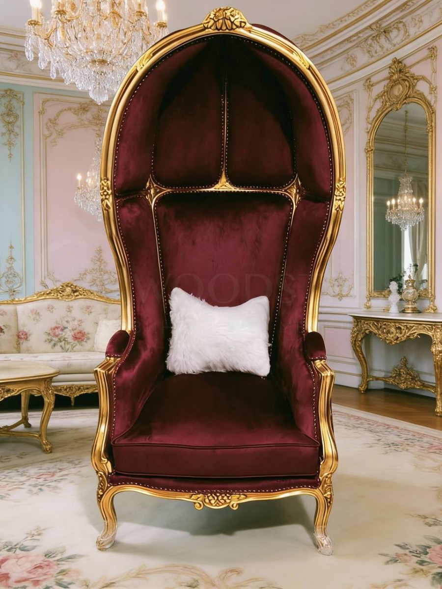 Кресло с капюшоном в стиле Людовика XV