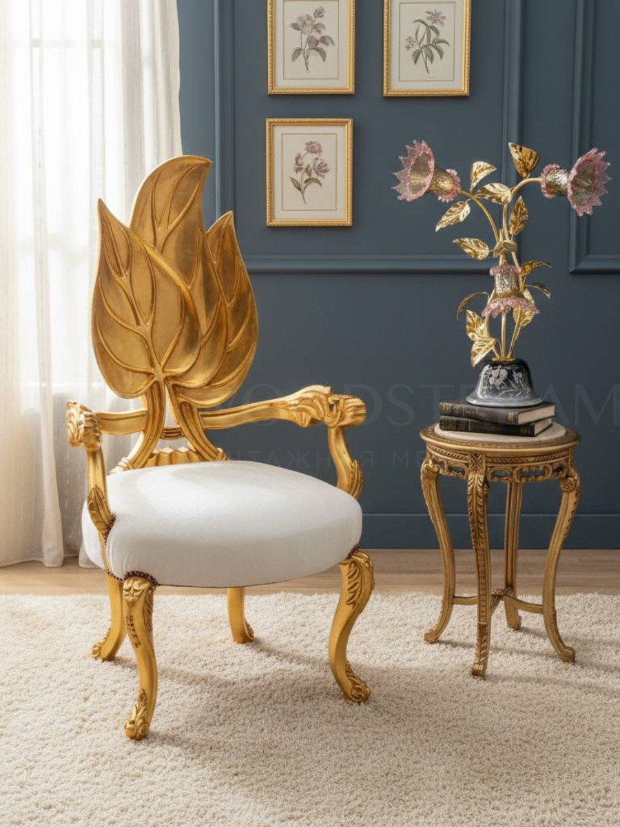 Кресло/Стул дамский будуарный в стиле венецианского барокко