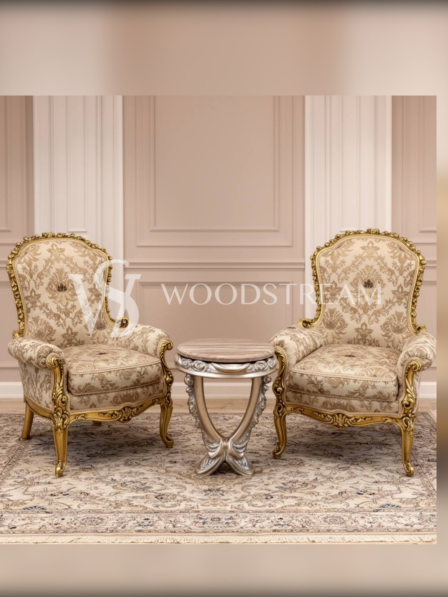 Кресло в стиле венецианского барокко 2 штуки