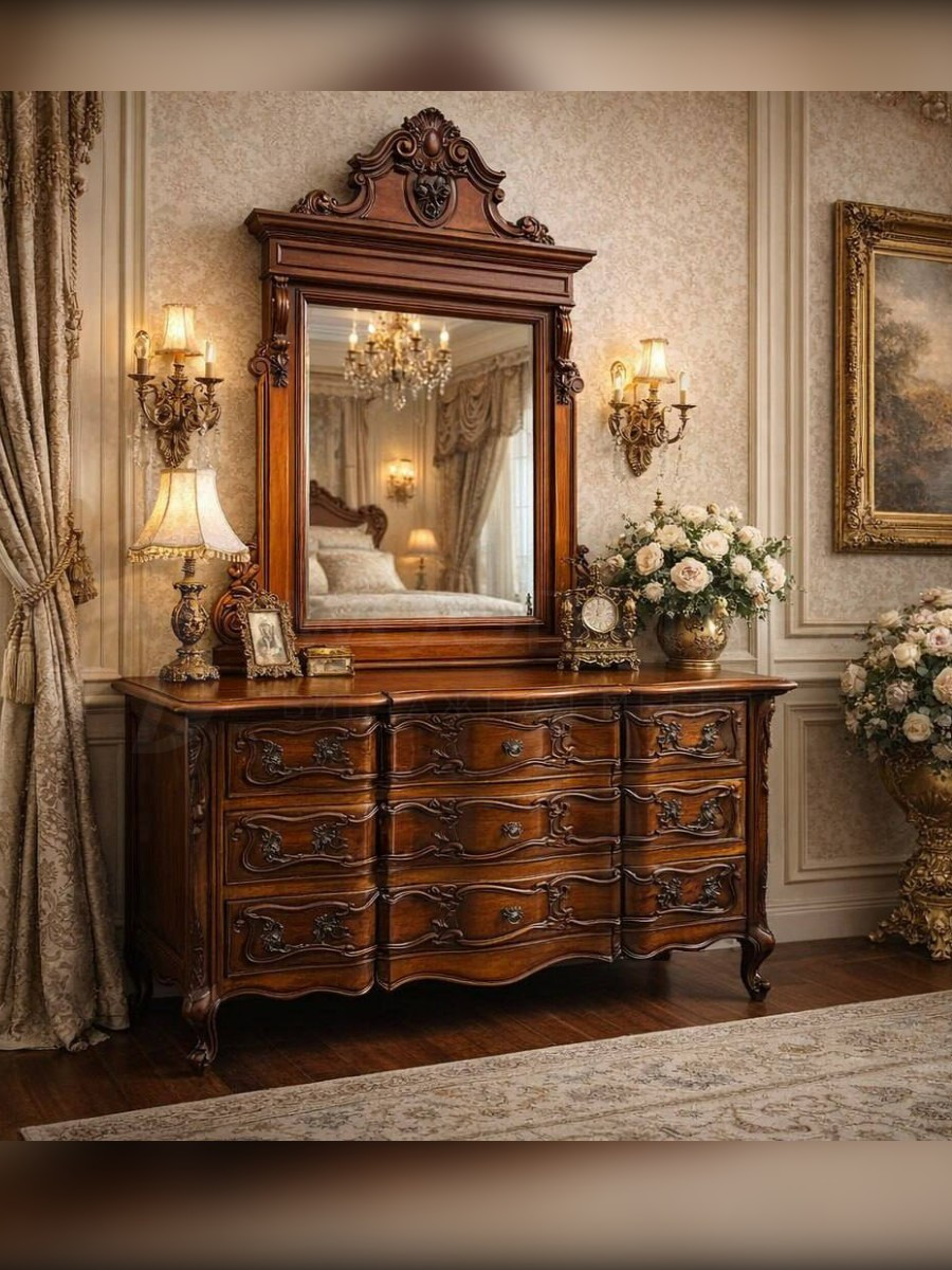 Трюмо/Комод и зеркало винтажное