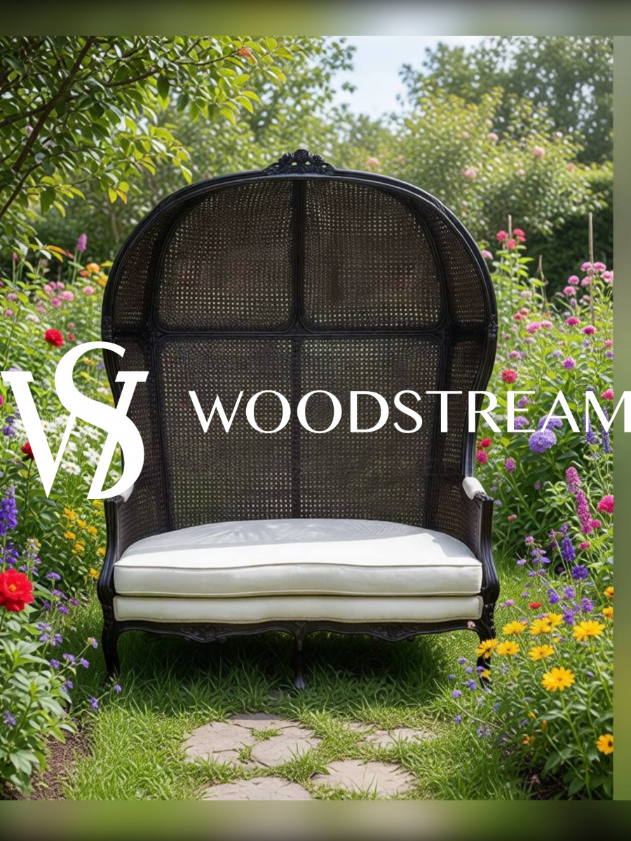 Диван/Скамья с капюшоном в стиле Людовика XV