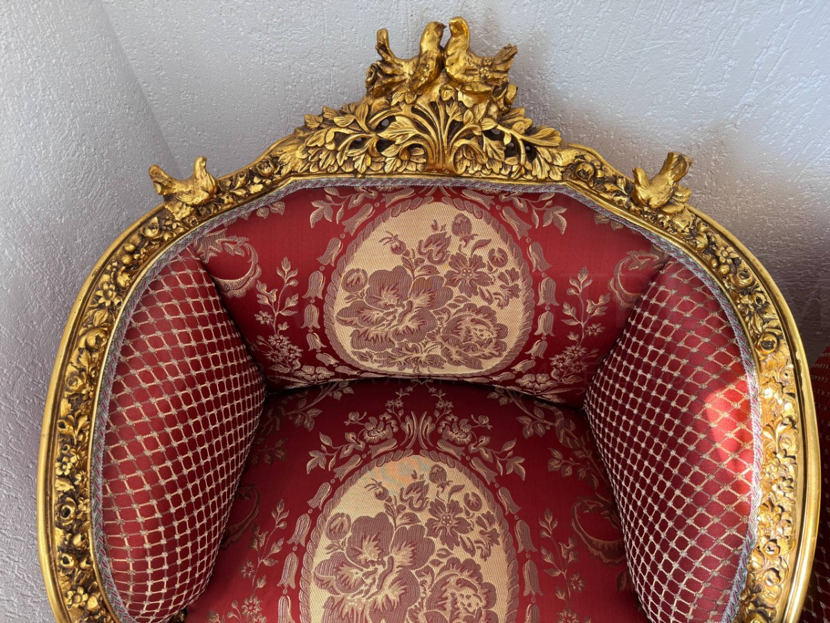 Комплект мягкой мебели для гостиной в стиле Людовика XVI