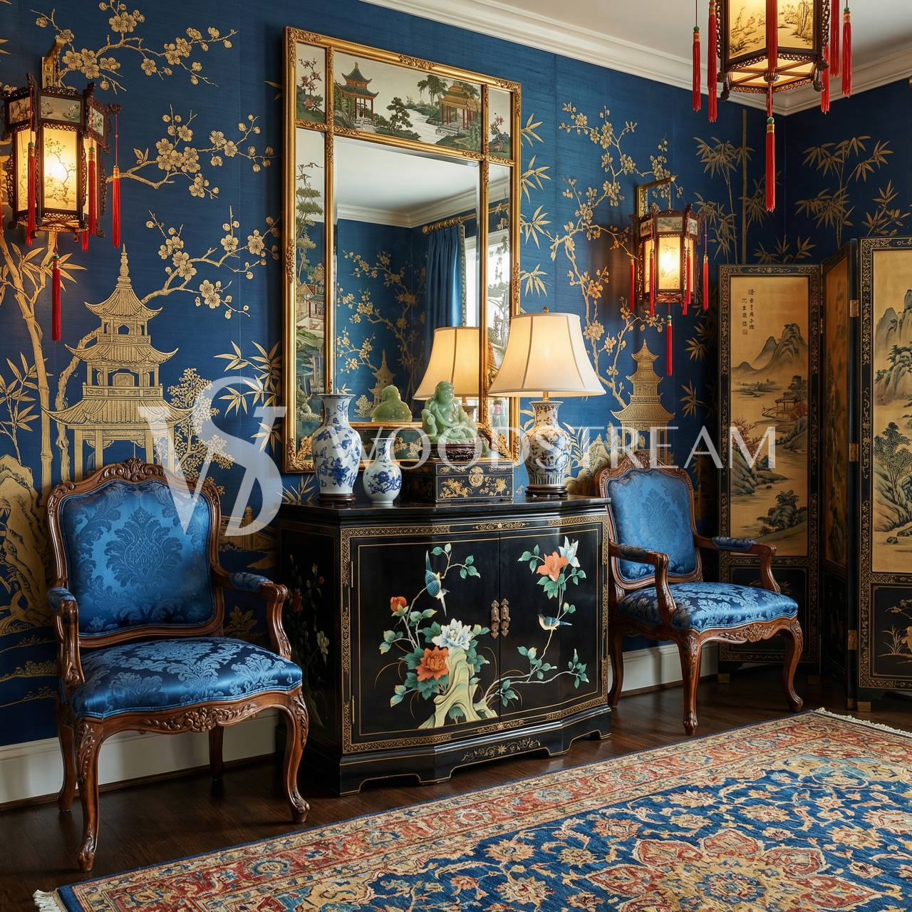 Комод/Тумба в стиле шинуазри