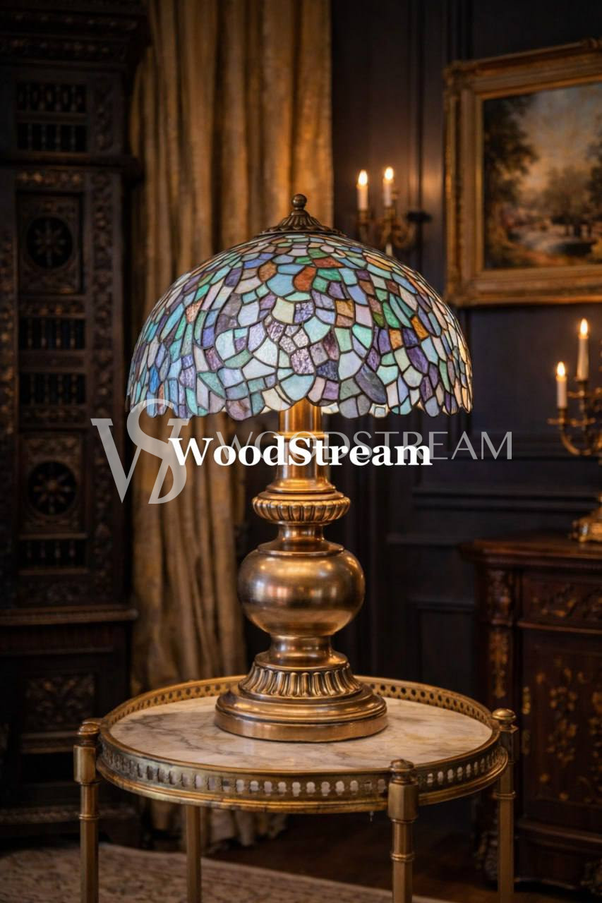 Лампа настольная винтажная в стиле Тиффани