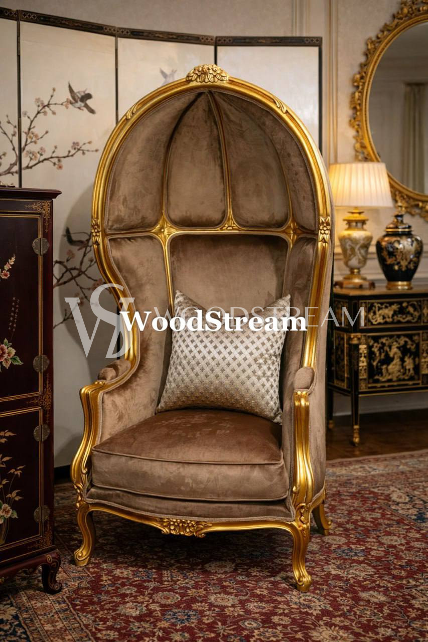 Кресло с капюшоном в стиле Людовика XV