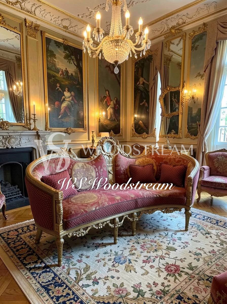Комплект мягкой мебели для гостиной в стиле Людовика XVI
