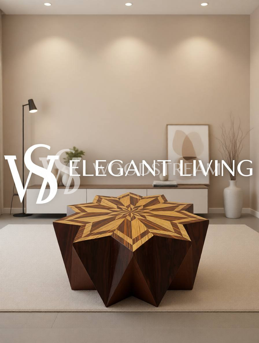 Стол журнальный с геометрическим рисунком