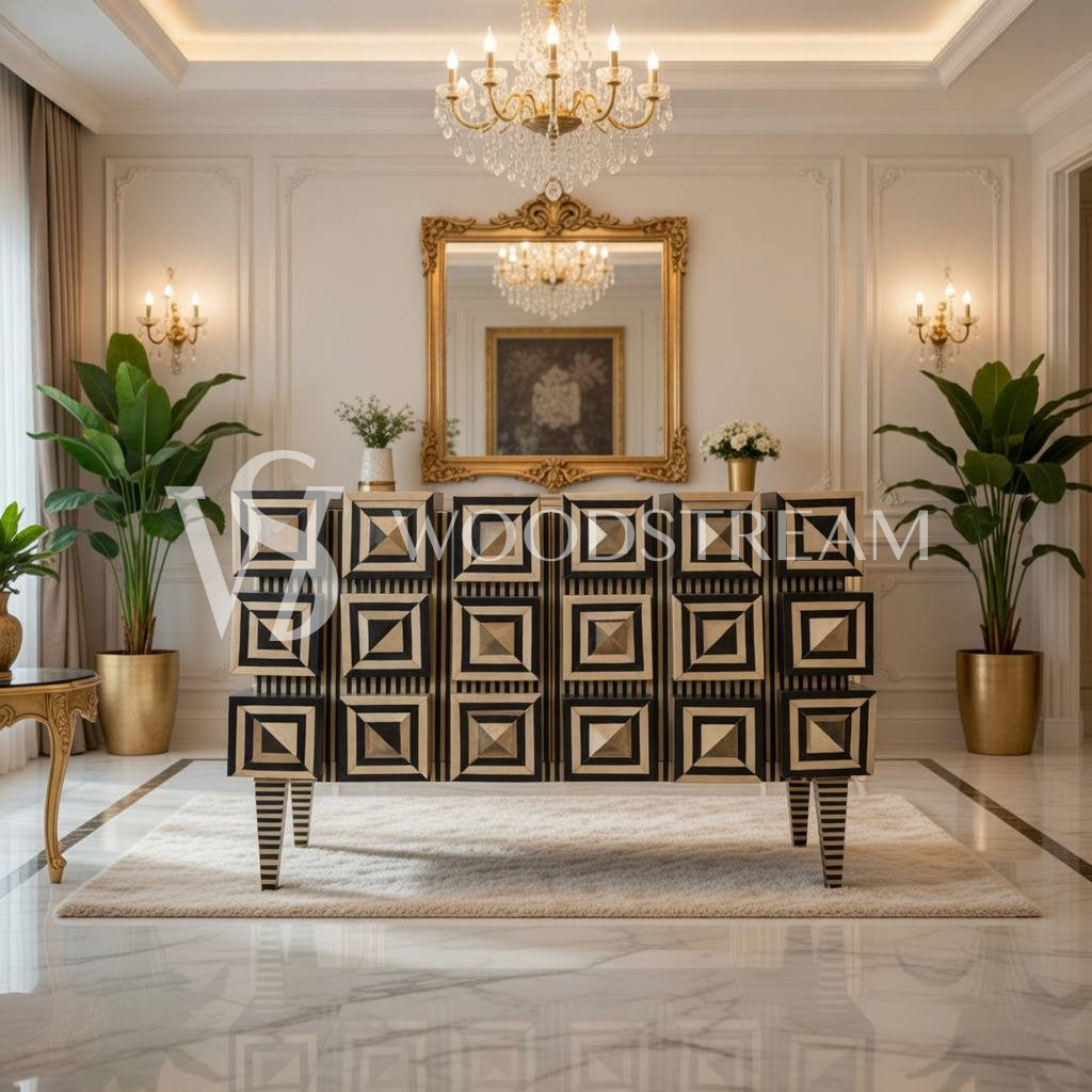 Комод с геометрическим рисунком