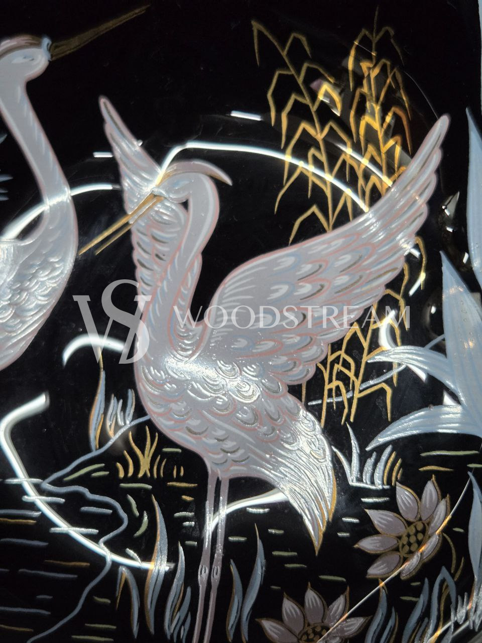 Комплект: Блюдо/Тарелка и блюдце 6 штук в стиле шинуазри