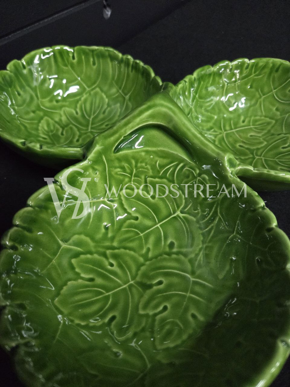 Тарелка/Менажница/Икорница винтажная