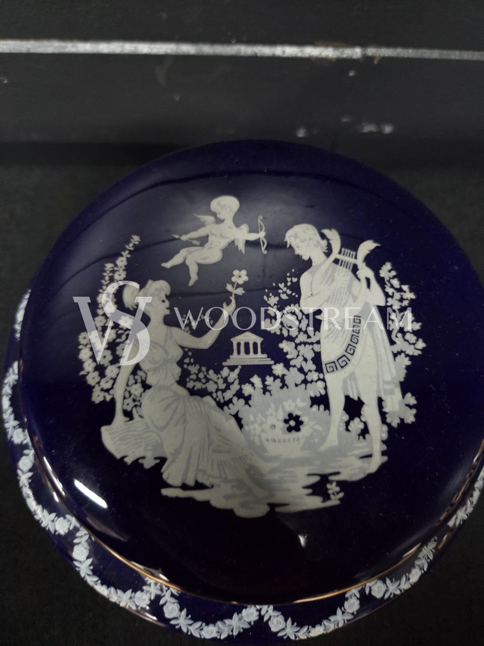 Ваза с крышкой/Шкатулка/Конфетница винтажная