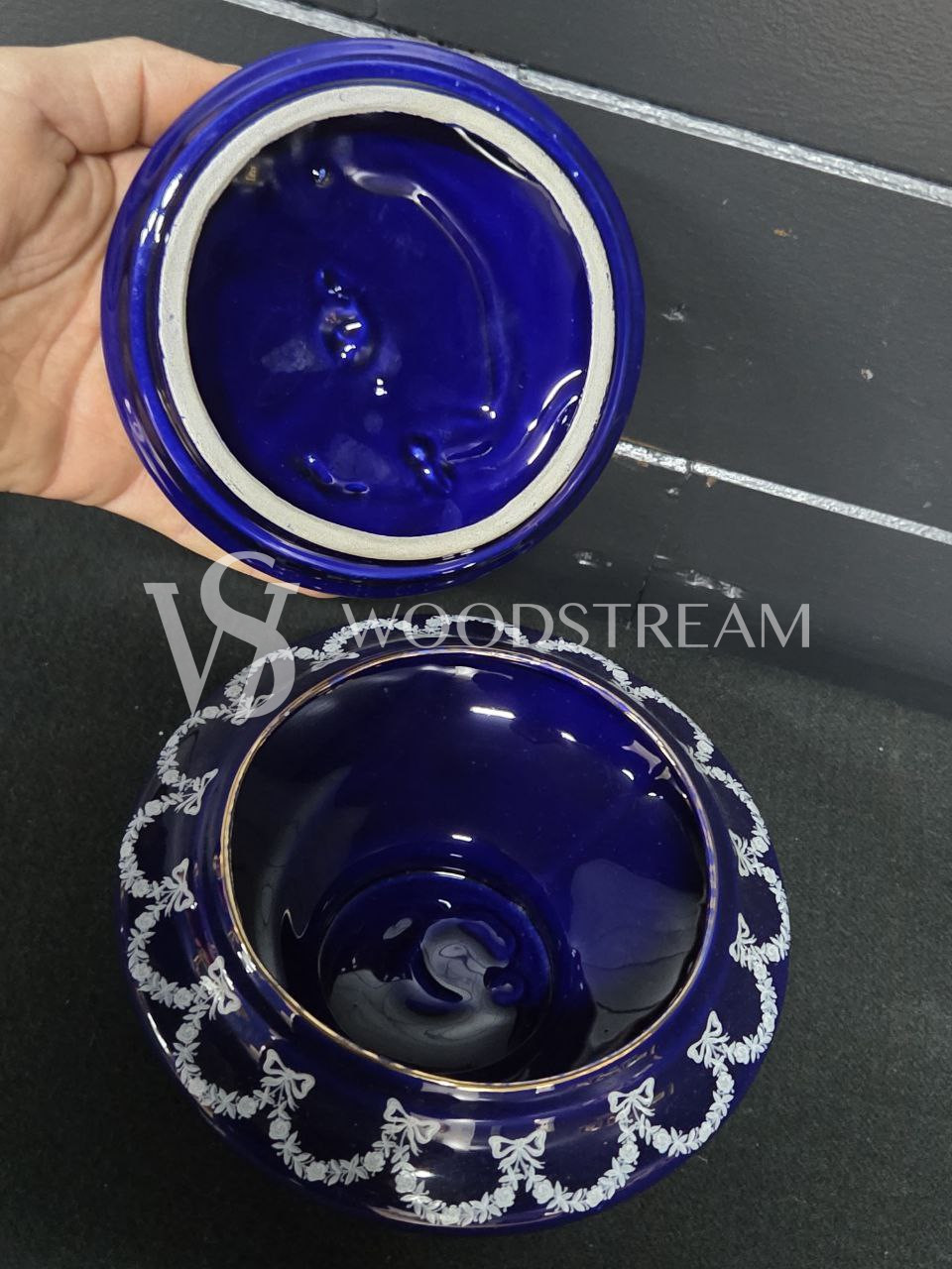 Ваза с крышкой/Шкатулка/Конфетница винтажная