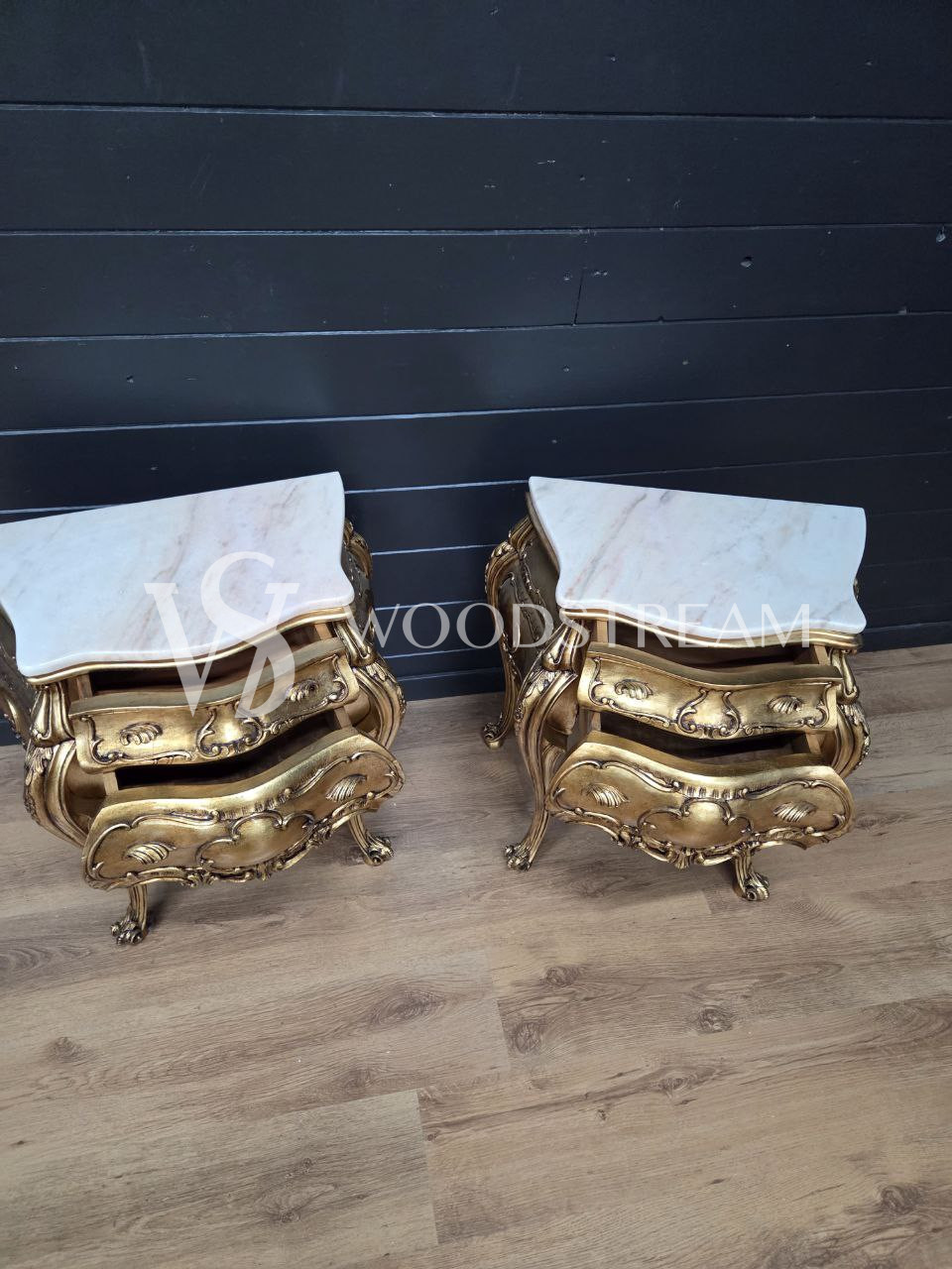 Тумба прикроватная в стиле барокко 2 штуки