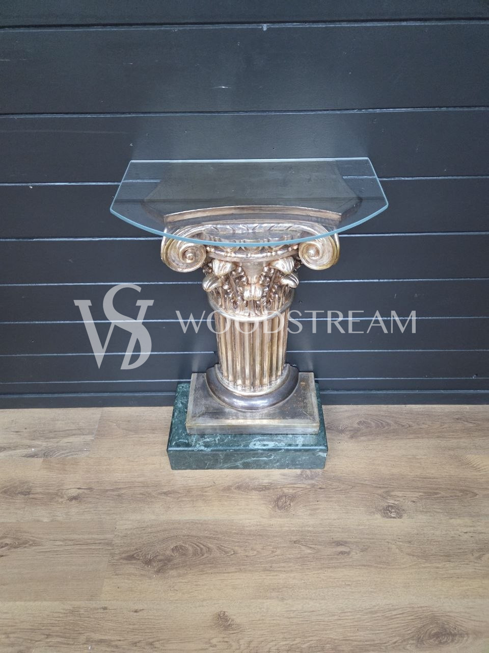 Консоль/Постамент/Подставка/Колонна со стеклянной столешницей