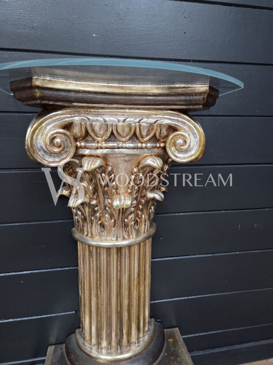 Консоль/Постамент/Подставка/Колонна со стеклянной столешницей