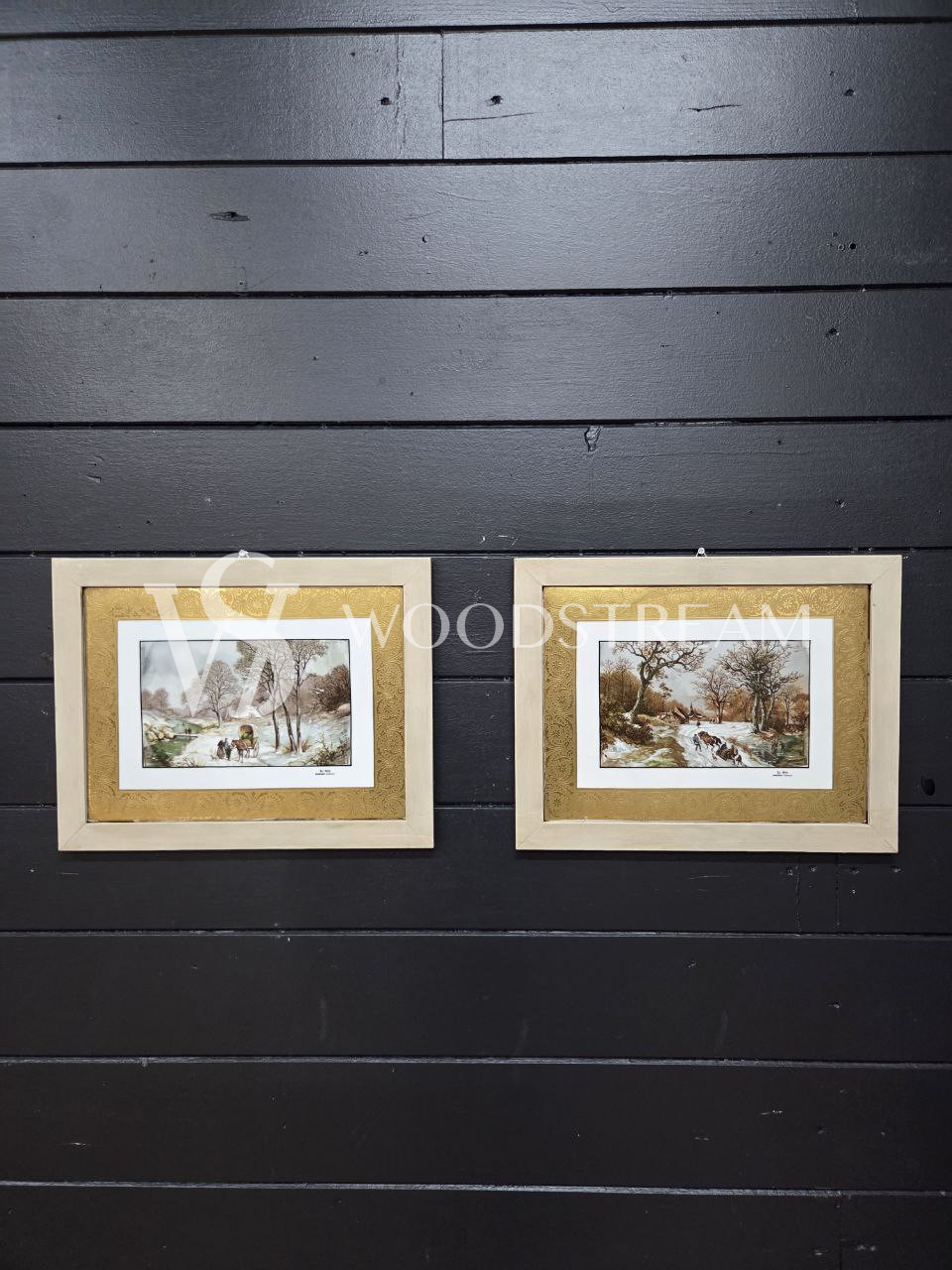 Картина винтажная Пейзаж 2 штуки