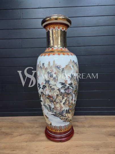 Ваза напольная в стиле шинуазри