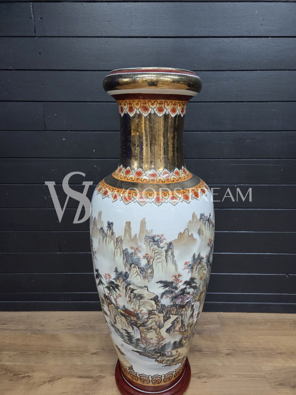 Ваза напольная в стиле шинуазри