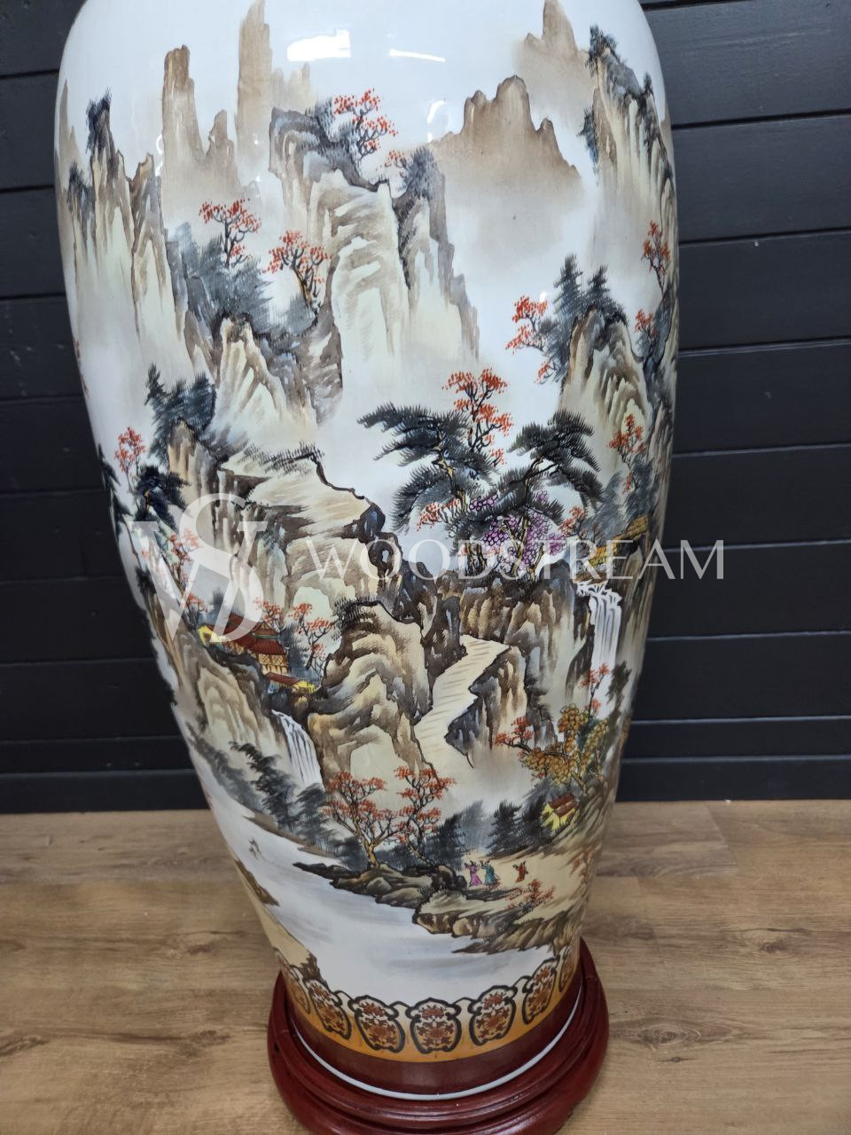 Ваза напольная в стиле шинуазри