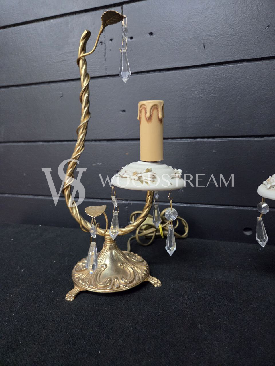 Лампа настольная в форме Подсвечника 2 штуки Каподимонте