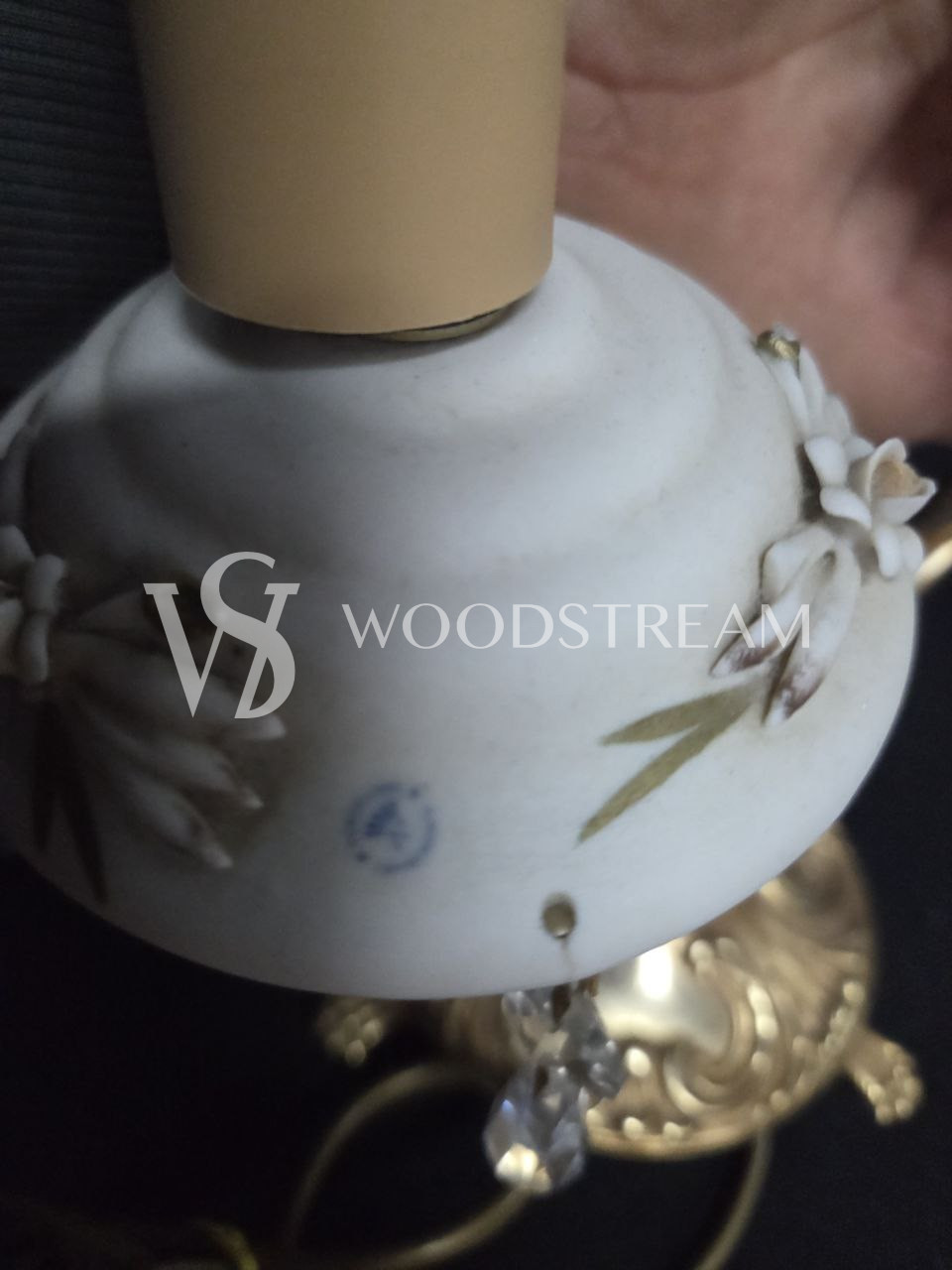 Лампа настольная в форме Подсвечника 2 штуки Каподимонте