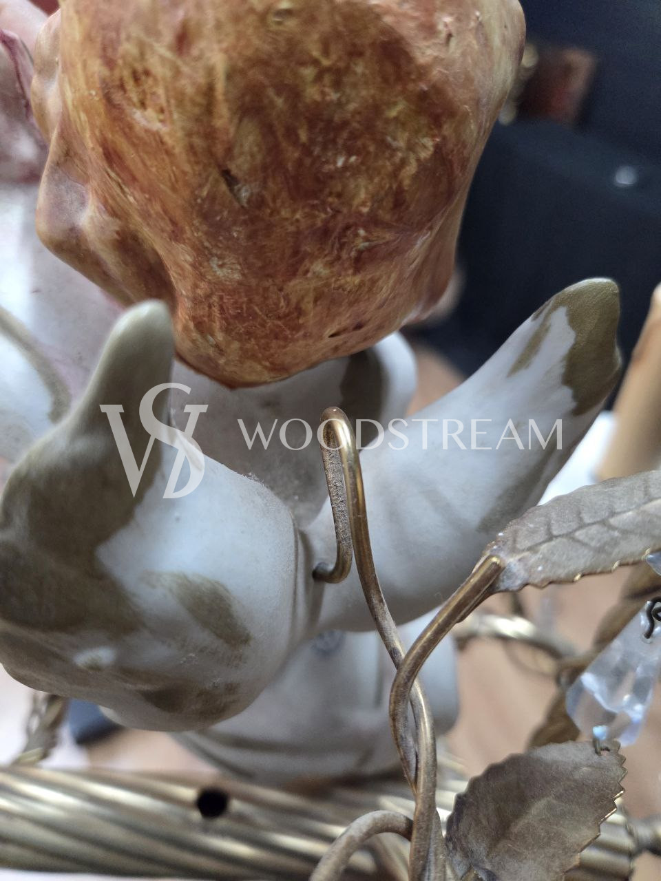 Люстра с путти в стиле венецианского барокко Каподимонте