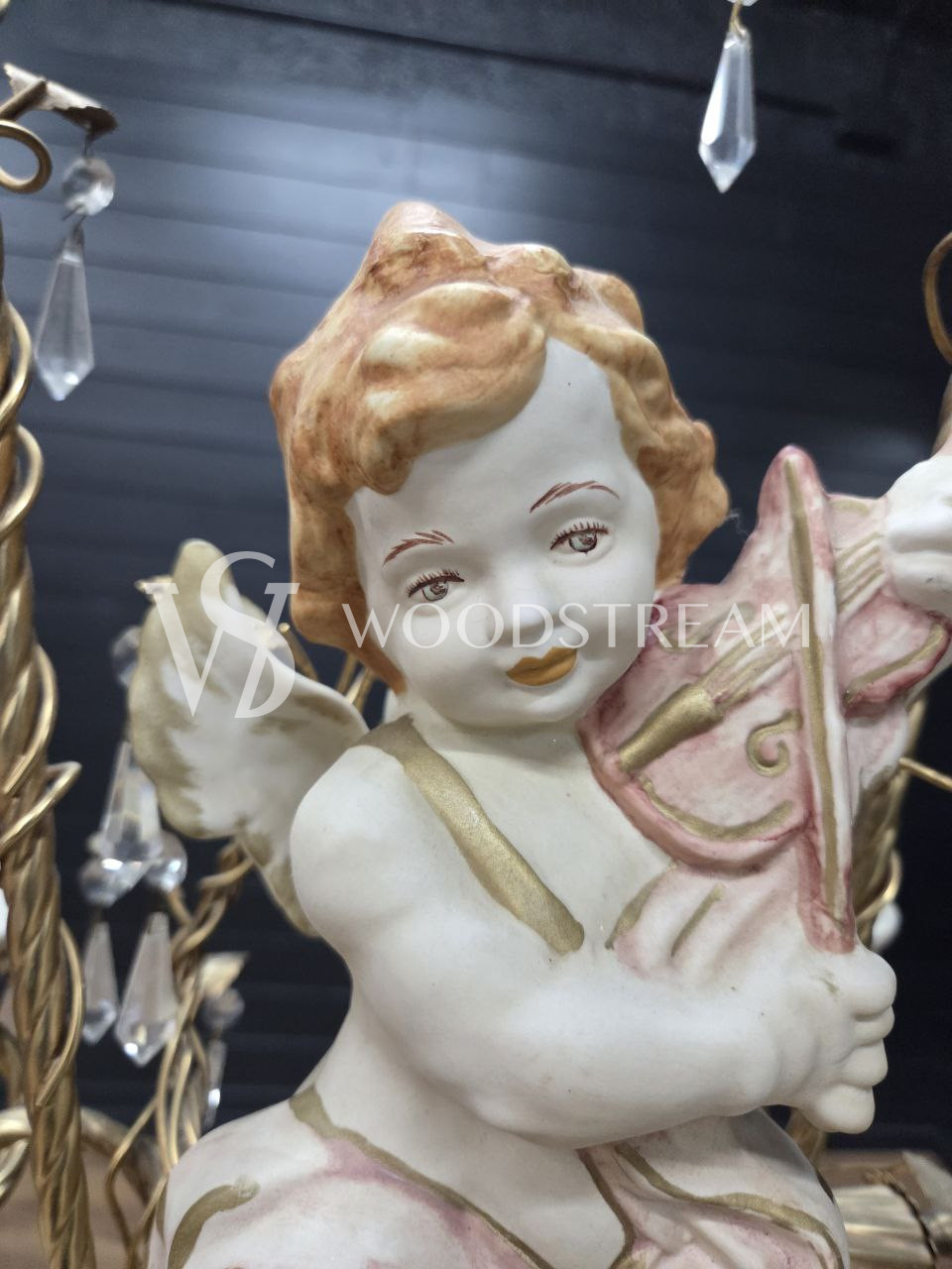 Люстра с путти в стиле венецианского барокко Каподимонте