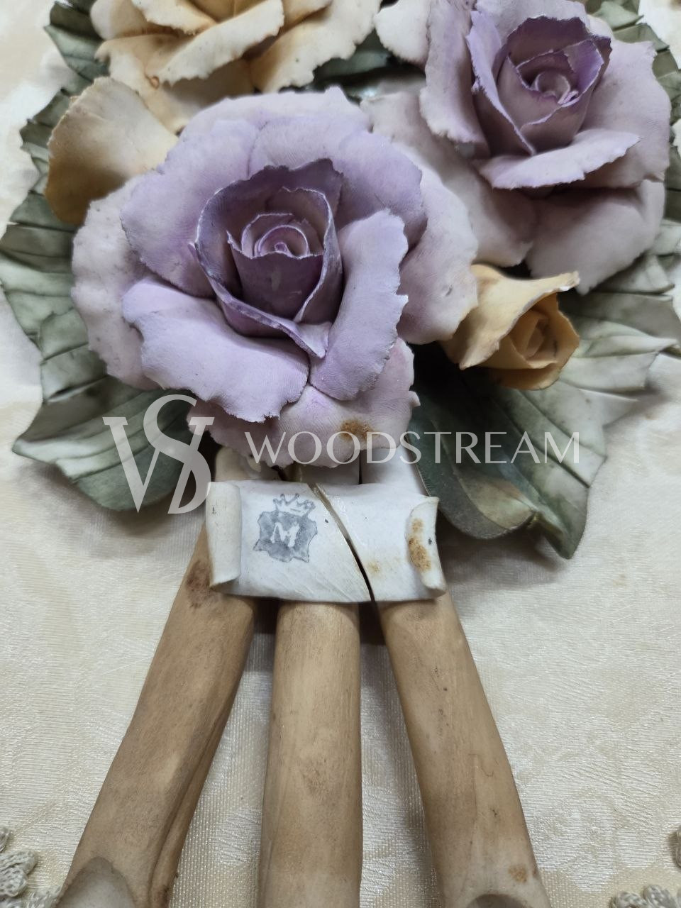 Комплект: Картина/Панно/Барельеф 3 штуки Цветы