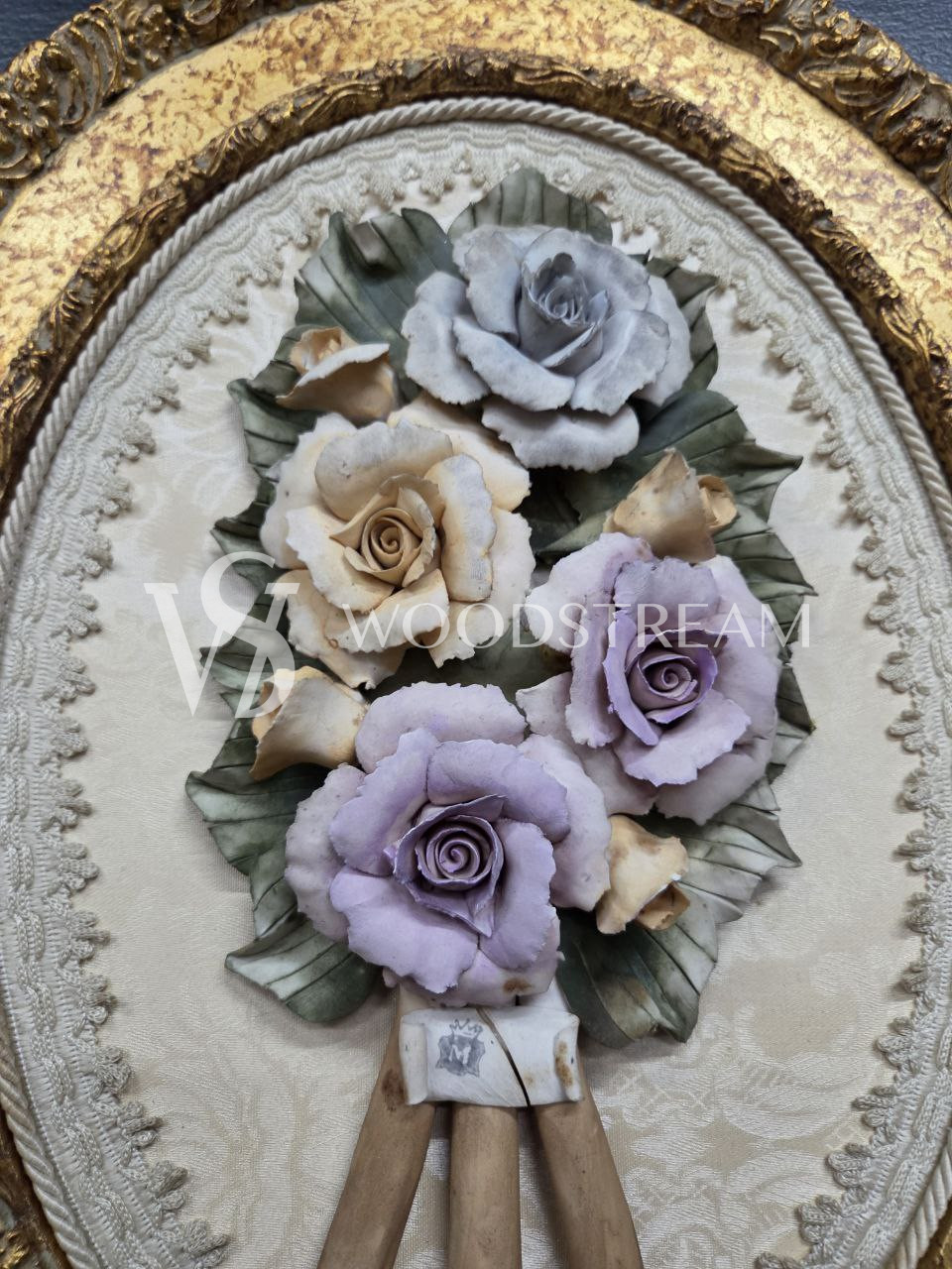 Комплект: Картина/Панно/Барельеф 3 штуки Цветы