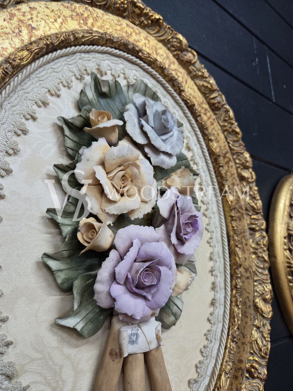 Комплект: Картина/Панно/Барельеф 3 штуки Цветы