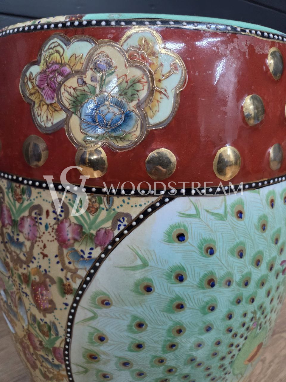 Подставка/Табурет керамический в стие шинуазри