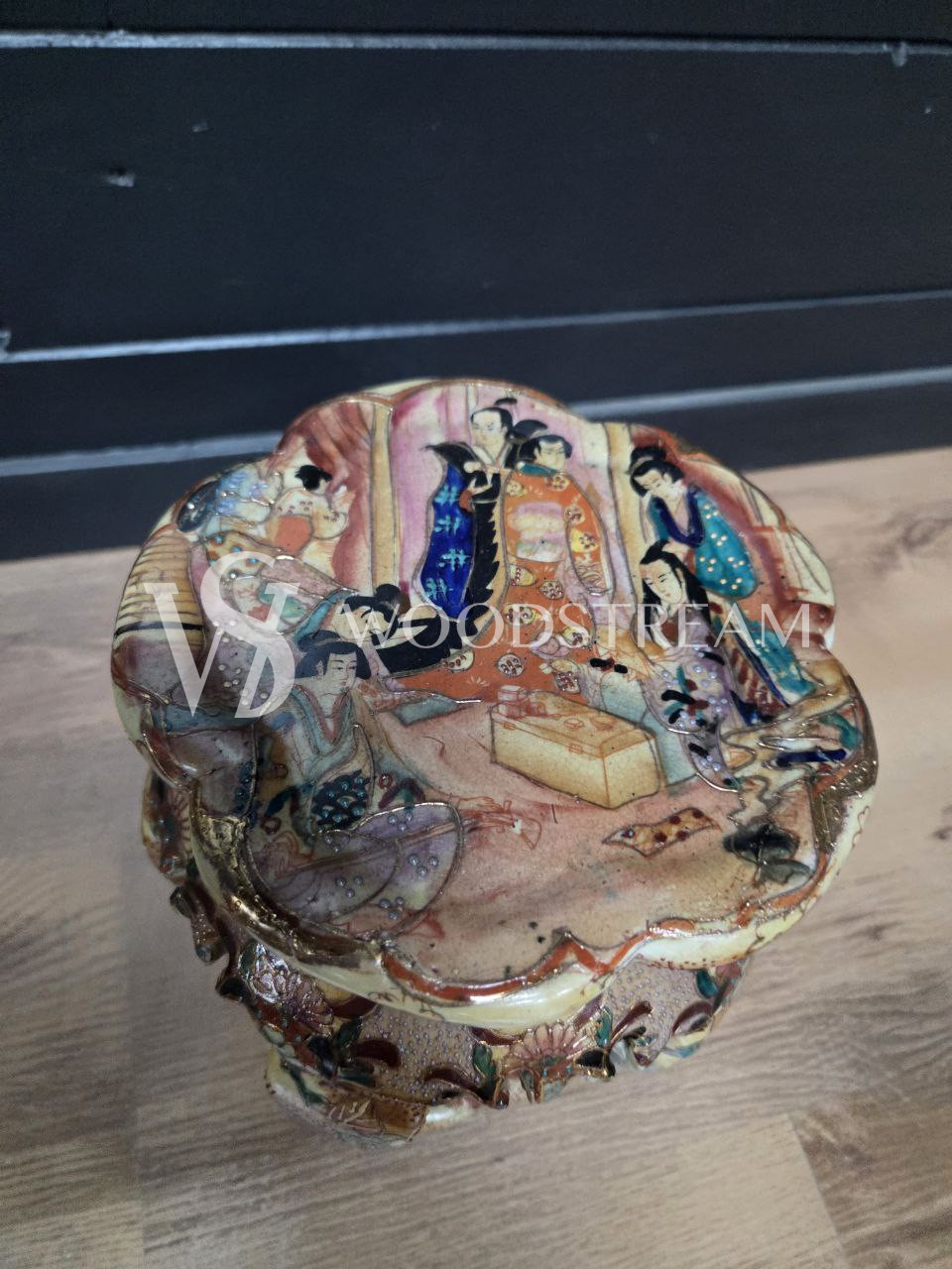 Подставка/Табурет керамический в стие шинуазри