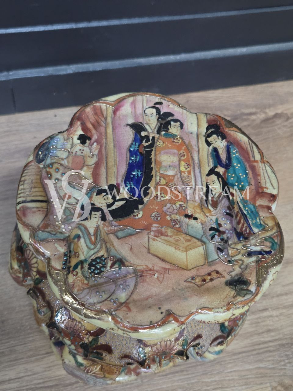 Подставка/Табурет керамический в стие шинуазри