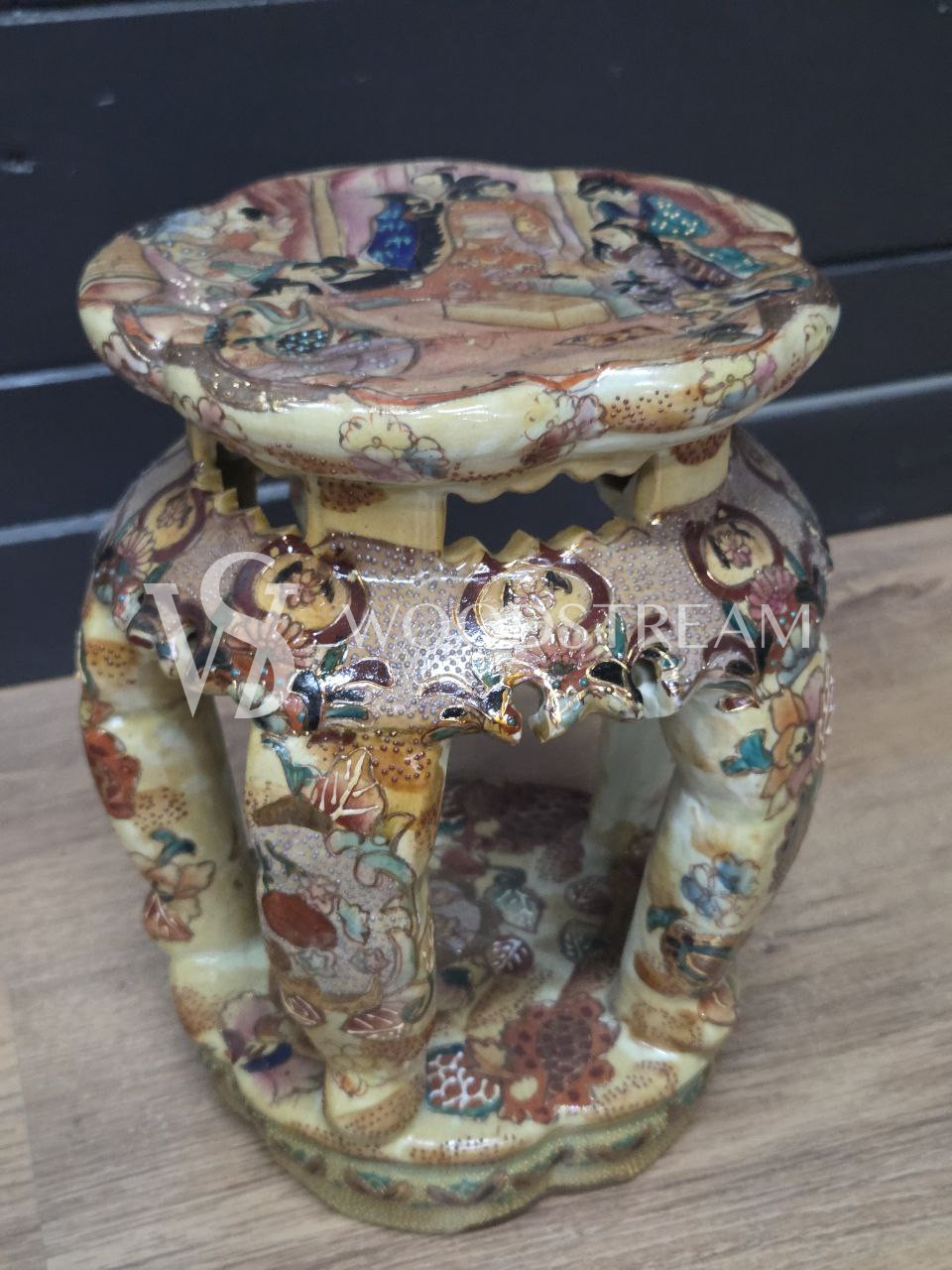 Подставка/Табурет керамический в стие шинуазри
